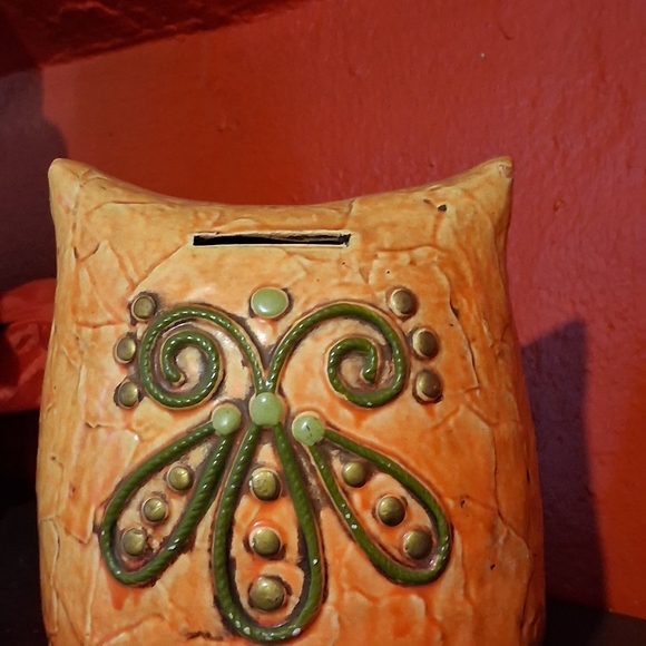 Vintage Fitz & Floyd Hooty Owl Ceramic Coin Bank - Picture 7 of 9